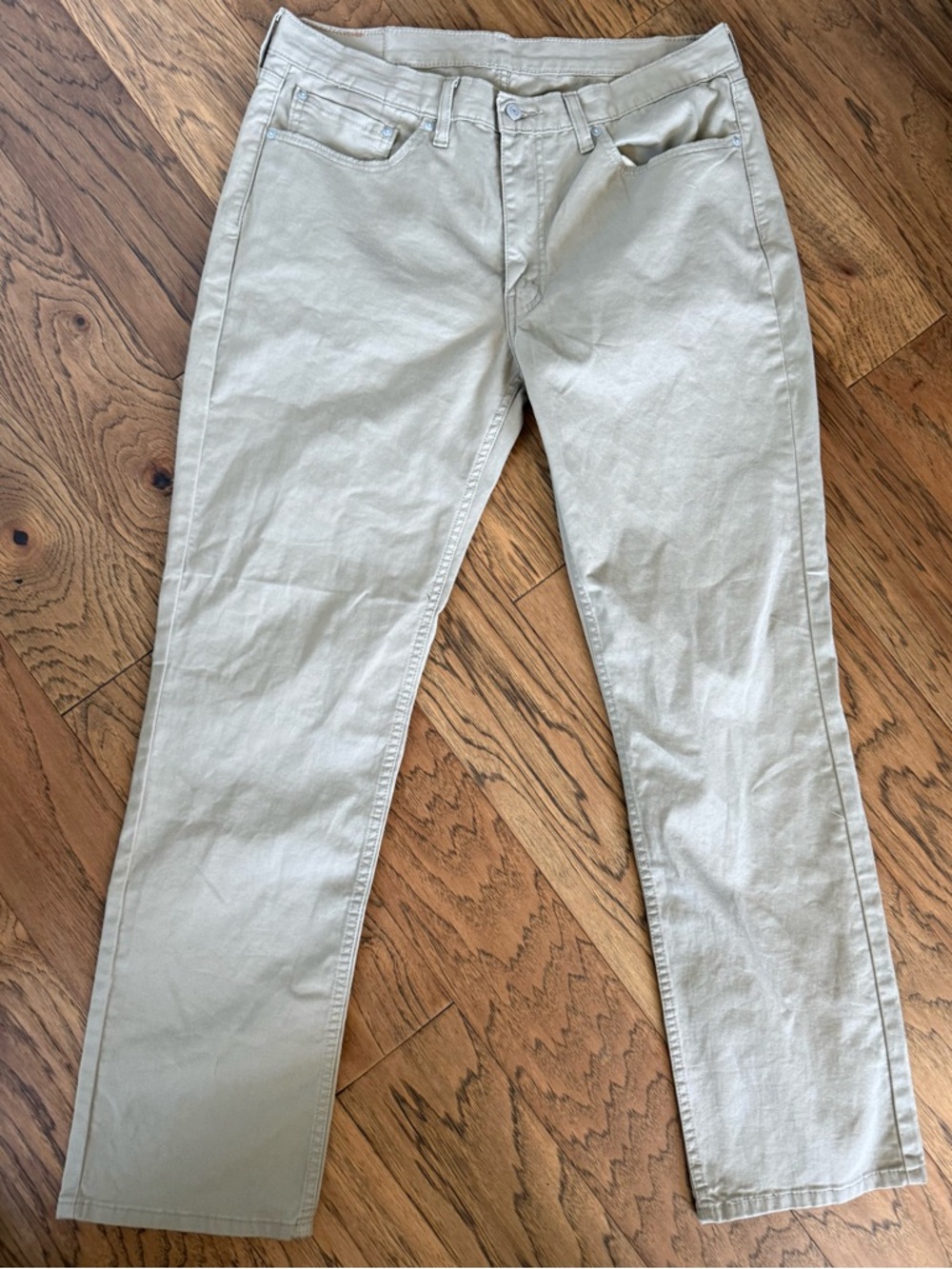 Levi's Straight Jeans in Light Khaki 36x32